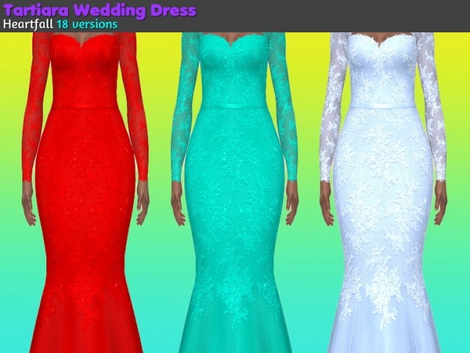 Sims 4 Crows Nest, Tatiara Wedding + Audrey Dresses at Heartfall
