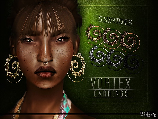 Sims 4 Vortex Earrings at Blahberry Pancake