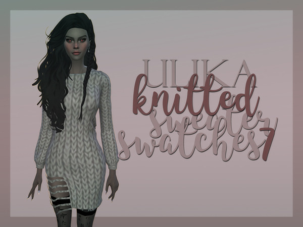 Sims 4 Knitted Sweater dress at Kumvip – UliKa