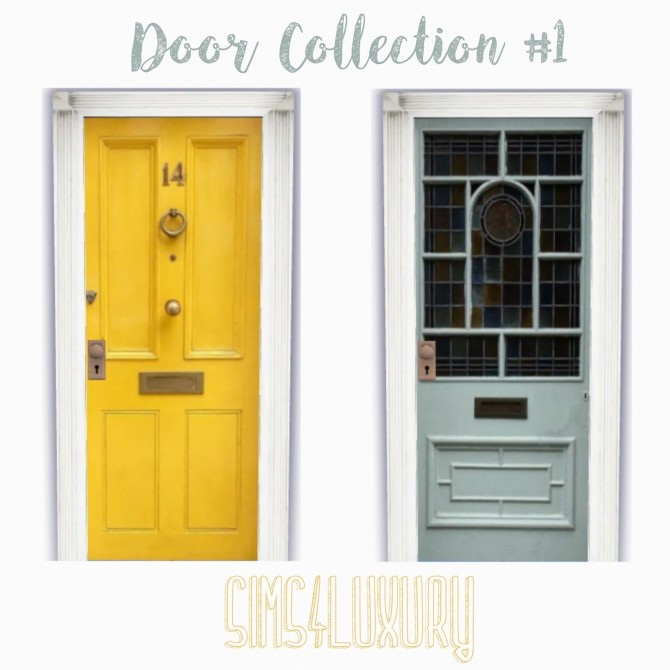 Sims 4 Door Collection #1 at Sims4 Luxury