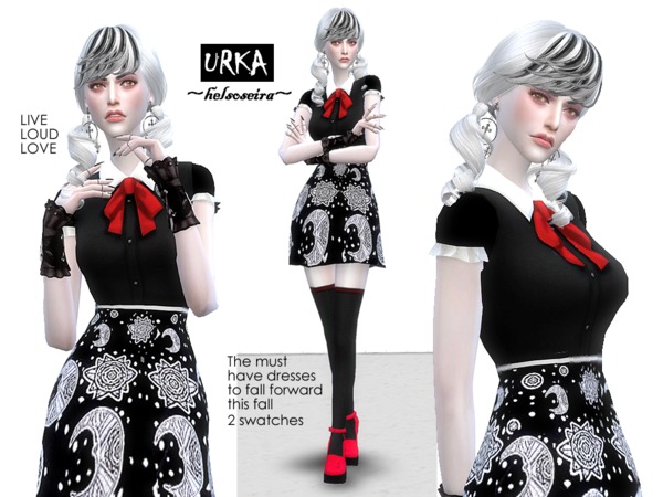 Sims 4 URKA dress by Helsoseira at TSR