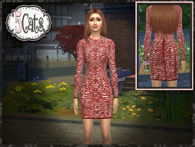 Sims 4 Designer Short Sequin Cocktail Dress at 5Cats