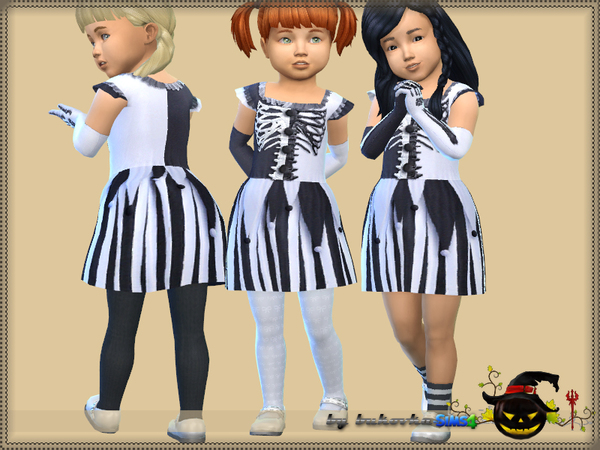 Sims 4 Dress Skeleton by bukovka at TSR