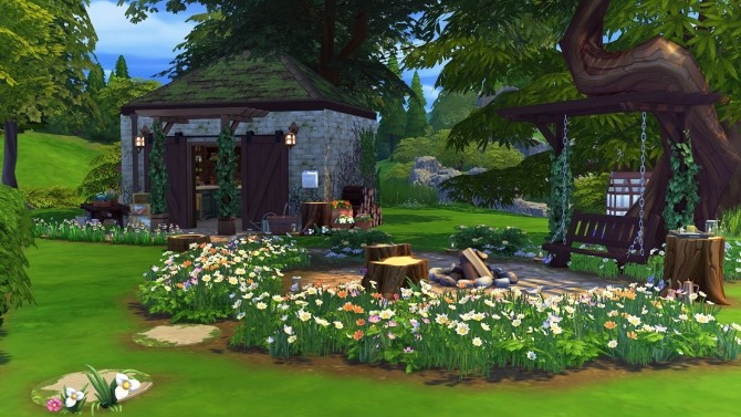 Sims 4 Morning Forest Cottage at Savara’s Pixels
