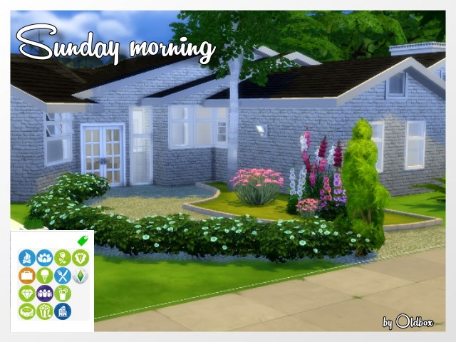 Sims 4 Sunday morning house by Oldbox at All 4 Sims
