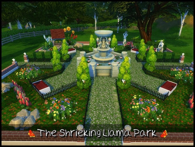 Sims 4 The Shrieking Llama Park at SkyFallSims Creation´s