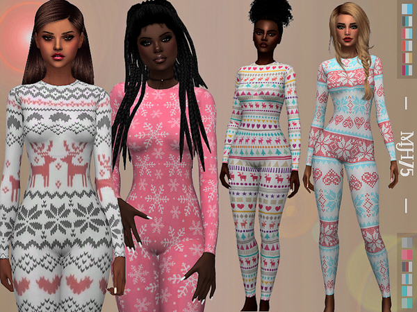 Sims 4 Winter Onesies by Margeh 75 at TSR
