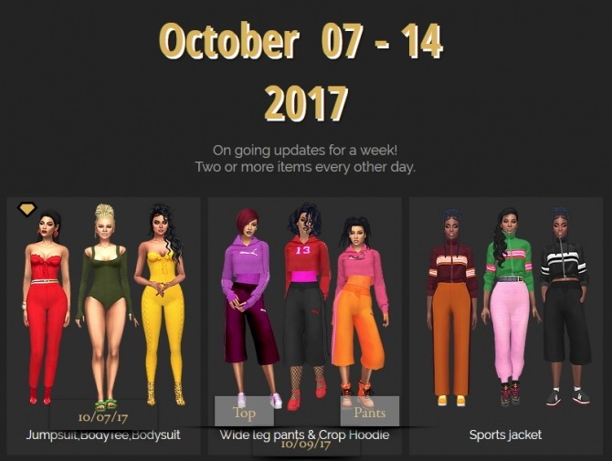 Sims 4 Jumpsuit, Bodysuit & BodyTee at Dreaming 4 Sims