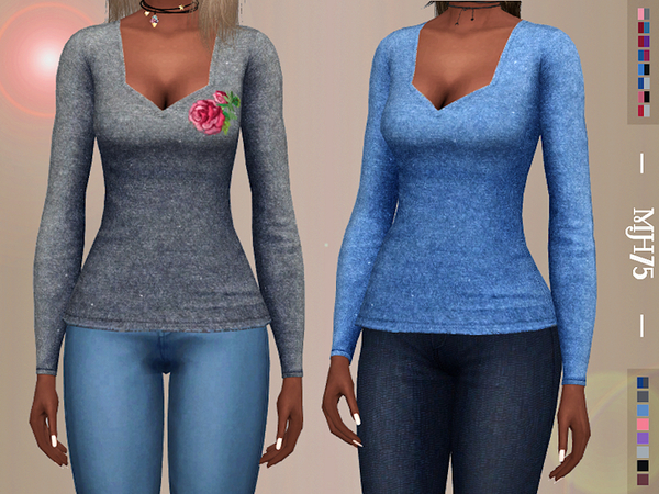 Sims 4 S4 Merona Tops by Margeh 75 at TSR
