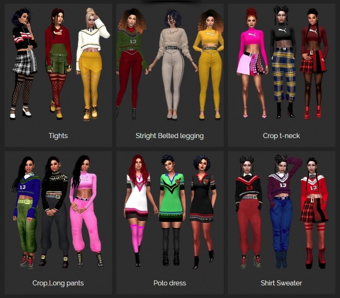 Sims 4 Jumpsuit, Bodysuit & BodyTee at Dreaming 4 Sims