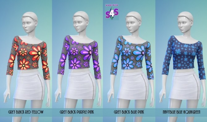Sims 4 SP05 Long Sleeve Crop Top by wendy35pearly at Mod The Sims