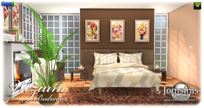 Sims 4 Wezium bedroom at Jomsims Creations