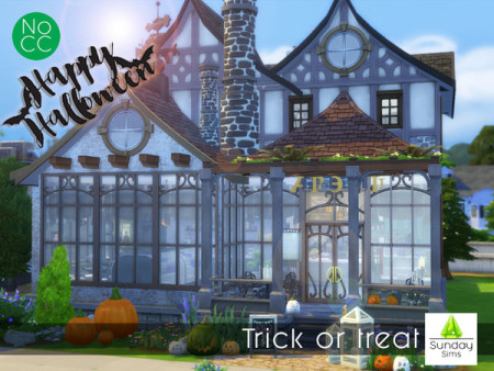 Trick or treat house by SundaysimsSA at TSR