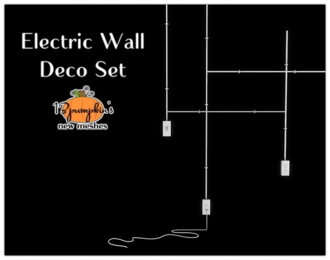 Sims 4 Electric wall deco set at 13pumpkin31