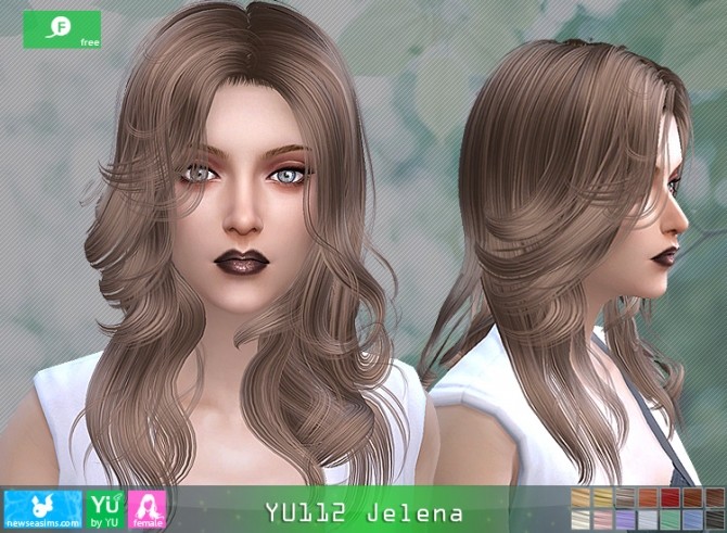 Sims 4 YU122 Jelena hair at Newsea Sims 4