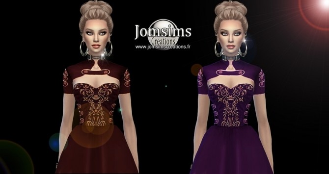 Sims 4 Elisedecy dress at Jomsims Creations