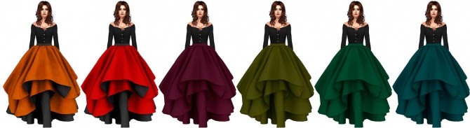 Sims 4 Kiolometro Unicorn Skirt Conversion at Astya96