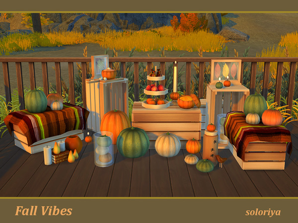 Sims 4 Fall Vibes set by soloriya at TSR