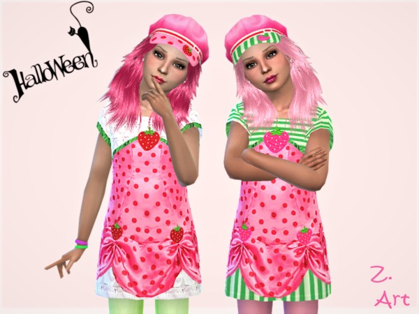 Sims 4 Halloween GirlZ 01 Set by Zuckerschnute20 at TSR
