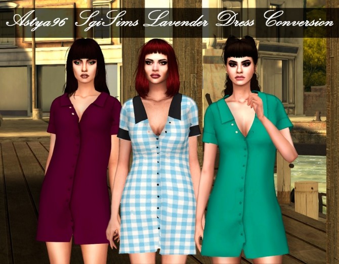 Sims 4 SgiSims Lavender Dress Conversion at Astya96