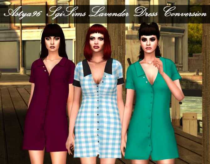 Sgisims Lavender Dress Conversion At Astya96 Sims 4 Updates 5619