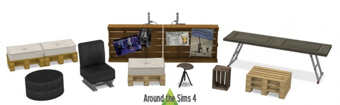 Sims 4 Récup Living room at Around the Sims 4