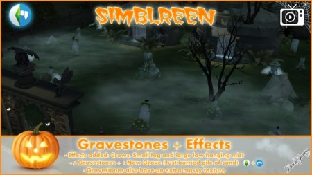 Simblreen Gravestones + Effects by Bakie at Mod The Sims