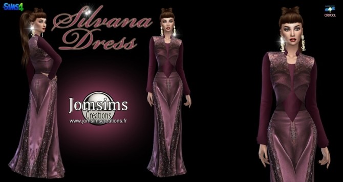 Sims 4 Silvana dress at Jomsims Creations