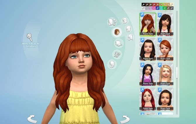 Sims 4 Calm Wind hair for little girls at My Stuff