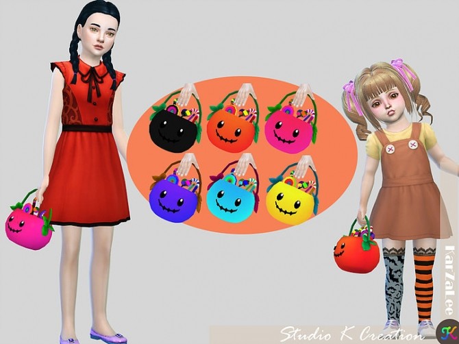 Sims 4 Pumpkin basket acc at Studio K Creation