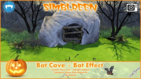 Simblreen Bat Cave + effect by Bakie at Mod The Sims