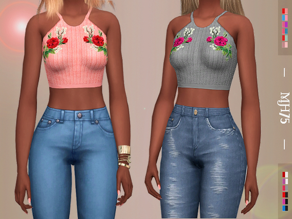 Sims 4 Cerys Top by Margeh 75 at TSR