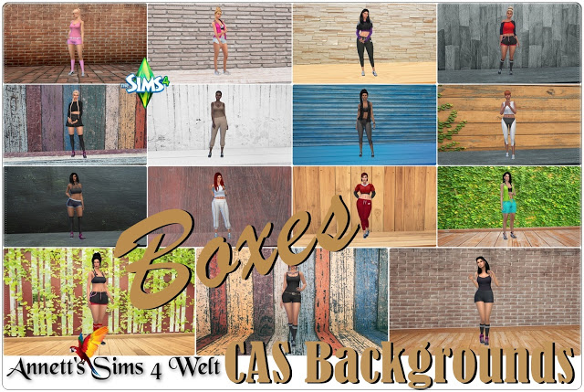 Sims 4 CAS Backgrounds Boxes at Annett’s Sims 4 Welt