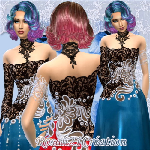 Lace dress by Rosah at Sims Dentelle » Sims 4 Updates