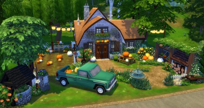 Sims 4 Pumpkin Pie house at Studio Sims Creation