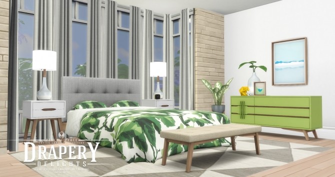 Sims 4 Drapery Delights Curtain Set at Simsational Designs