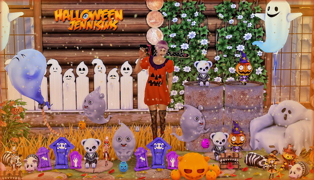 Sims 4 Happy Halloween Spooky Props at Jenni Sims