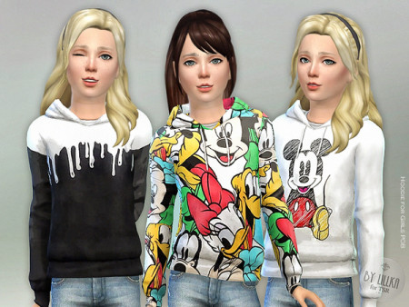 Hoodie for Girls P08 by lillka at TSR » Sims 4 Updates
