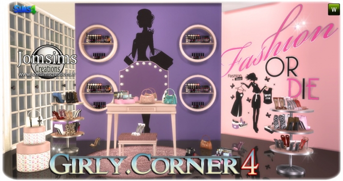 Girly Corner 4 Set At Jomsims Creations Sims 4 Updates