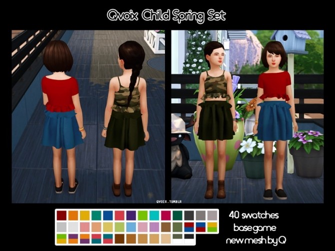 Sims 4 Spring Set C at qvoix – escaping reality