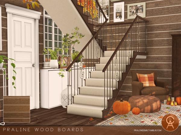 Sims 4 Wood Boards by Pralinesims at TSR