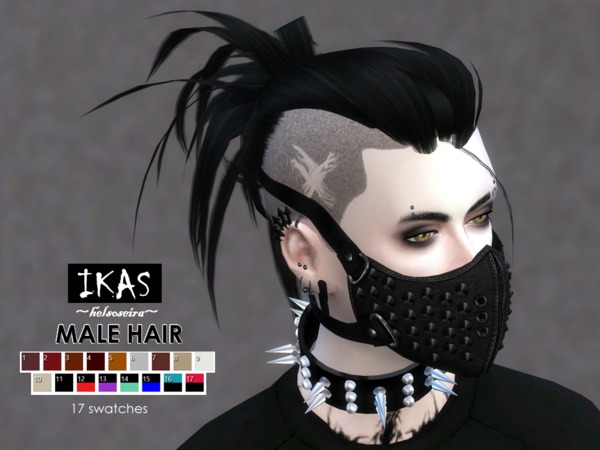 Sims 4 IKAS Hair style for MALE by Helsoseira at TSR