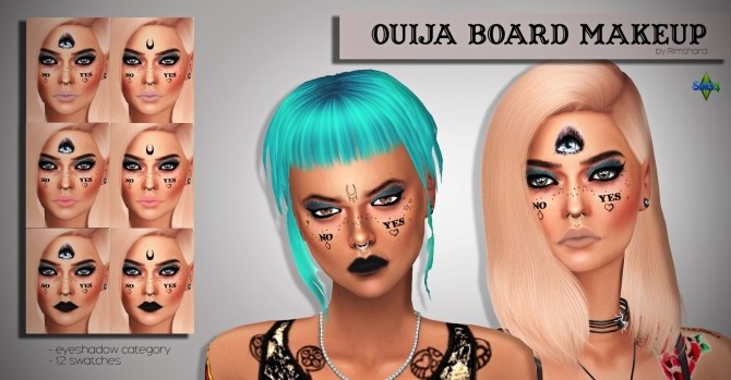 Sims 4 OUIJA Board Makeup at Rimshard Shop