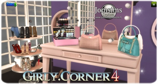 Sims 4 Girly Corner 4 set at Jomsims Creations