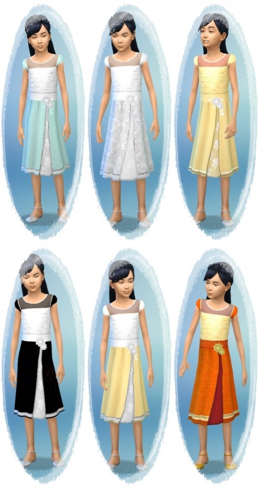 Sims 4 Girls Indian Dress Shorter at Birksches Sims Blog
