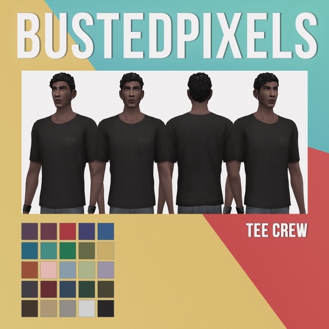 Sims 4 Male Basics Pt.1 Tops at Busted Pixels