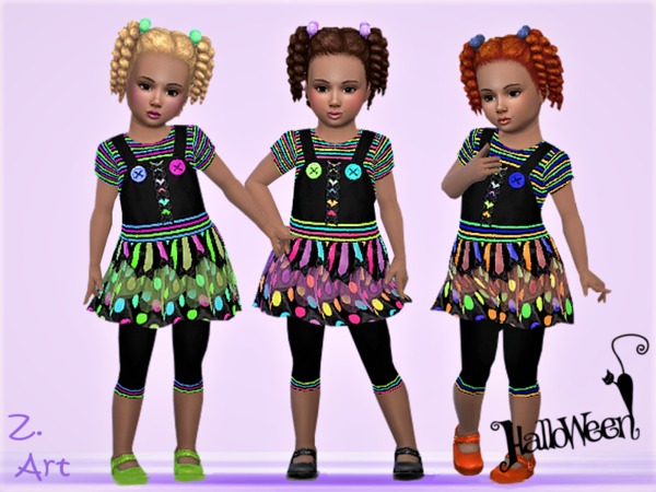 Sims 4 Halloween BabeZ 03 sweet dress by Zuckerschnute20 at TSR