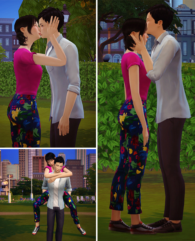 Sims 4 Korean drama romantic poses at Lutessa