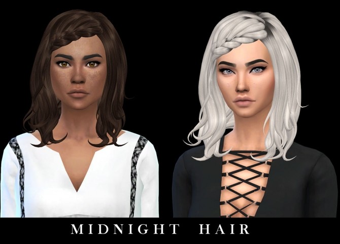 Sims 4 Midnight Hair at Leo Sims