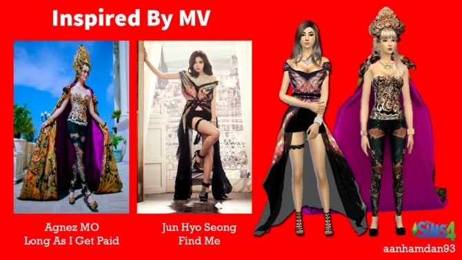 Sims 4 Agnez MO & Jun Hyo Seong Collections at Aan Hamdan Simmer93